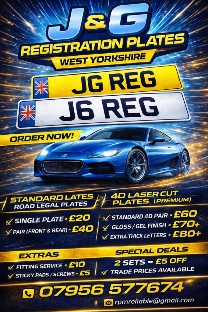 Replacement number plates