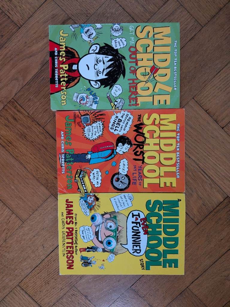 James Patterson 'Middle School' 3-book bundle