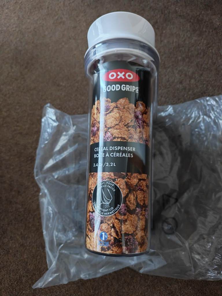 New oxo pop good grips cereal dispenser 3.2L.