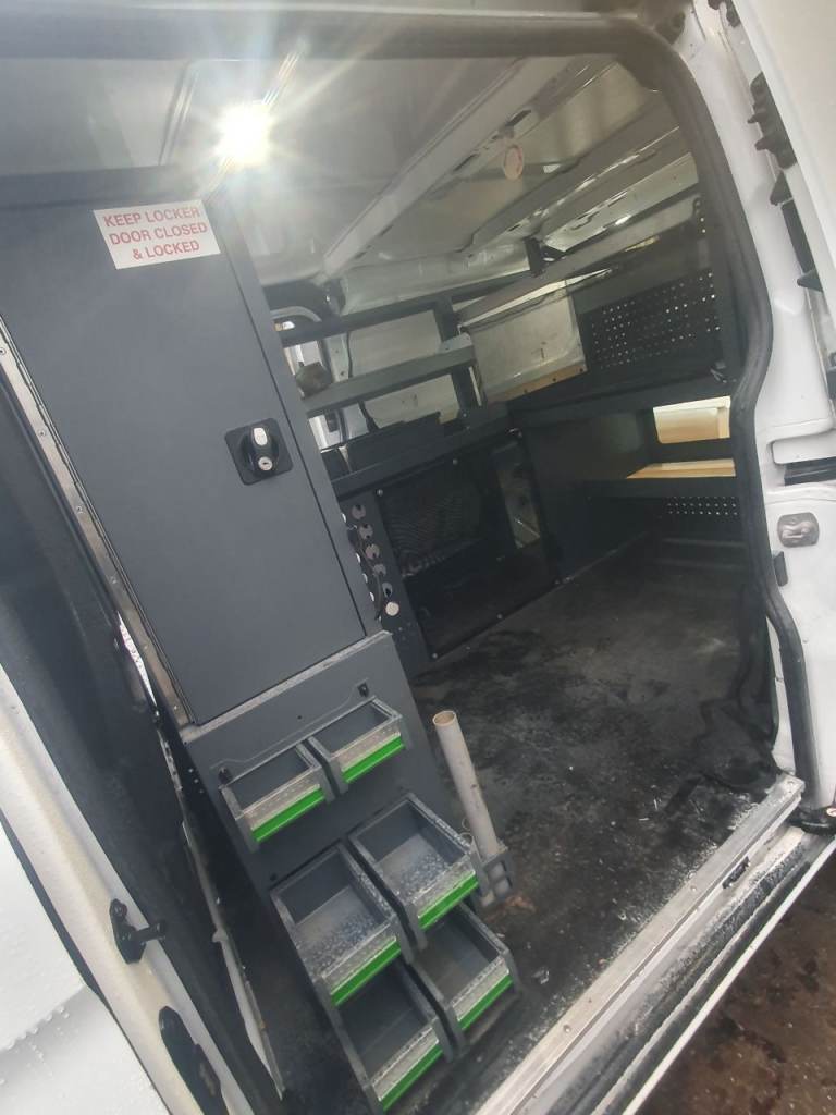 image for FORD CUSTOM Racking and Shelving with Safe Box