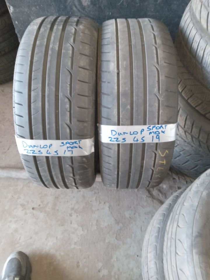 2254519dunlop 45 each fitted and balanced open 7 days £45
