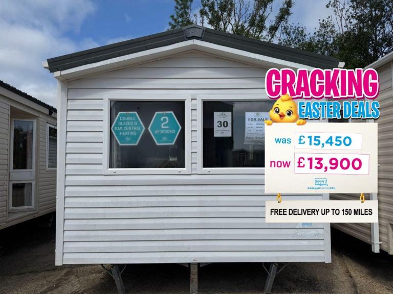 2 Bed Static Caravan 32x10 – DG, CH – Off Site – Suited to Self Build or Land Us