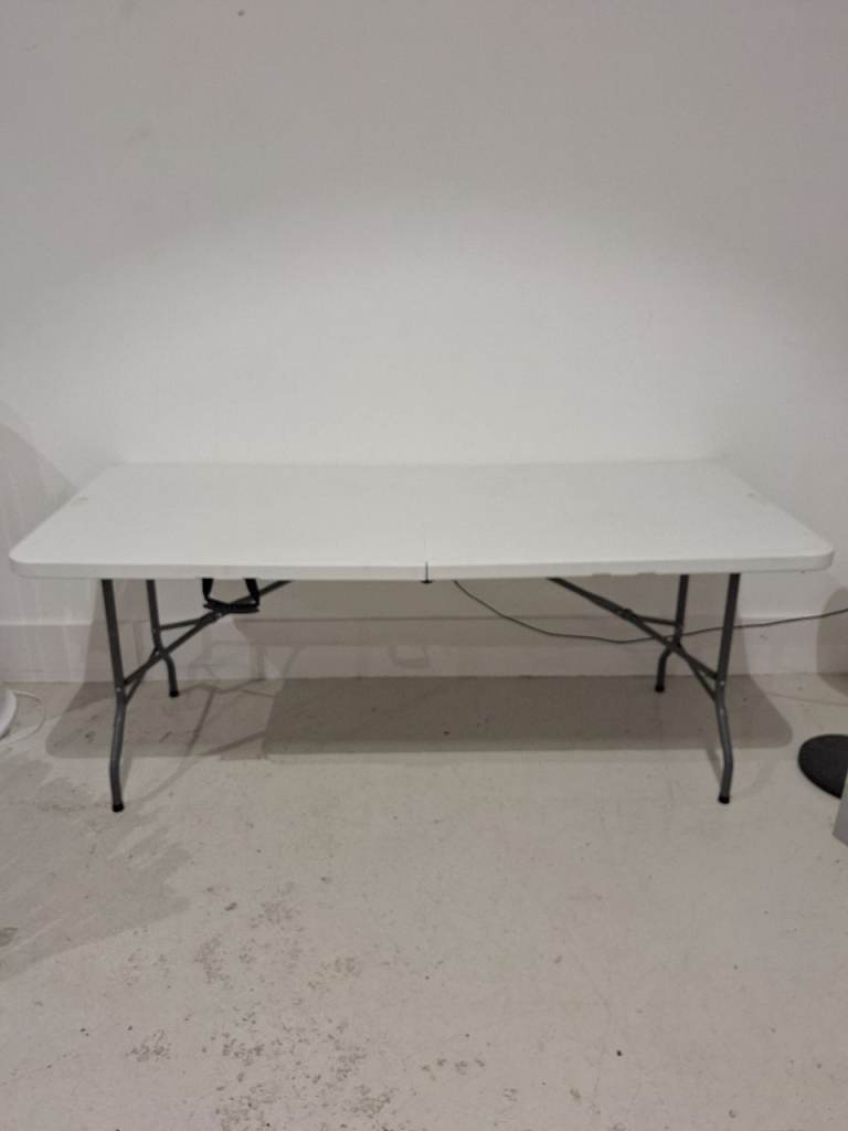 3 flat folding trestle tables available Price is for 1
