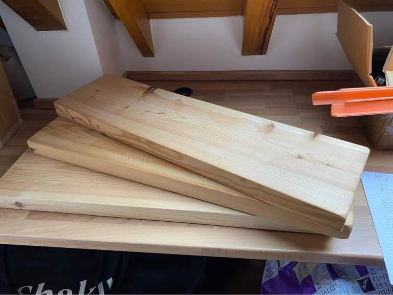 Chunky Solid Pine Shelves