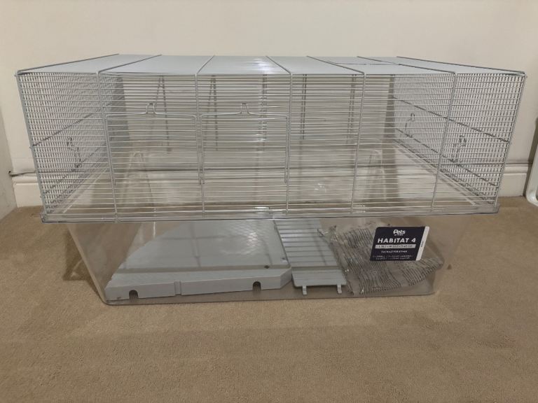 Pets at Home Habitat 4 Deep Base Hamster, Mouse and Gerbil Cage