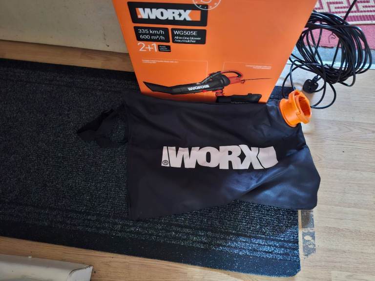 WORX WG505E 3000W ELECTRIC 3 IN 1 BLOWER/VACUUM/MULCHER WITH BOX NEW UNUSED 