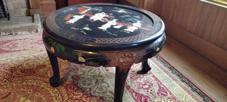 Antique Asian style round table  
