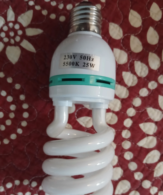 E27 Spiral CFL Daylight Bulb 25W 5500K Photography Studio Softbox Lamp 220-240V