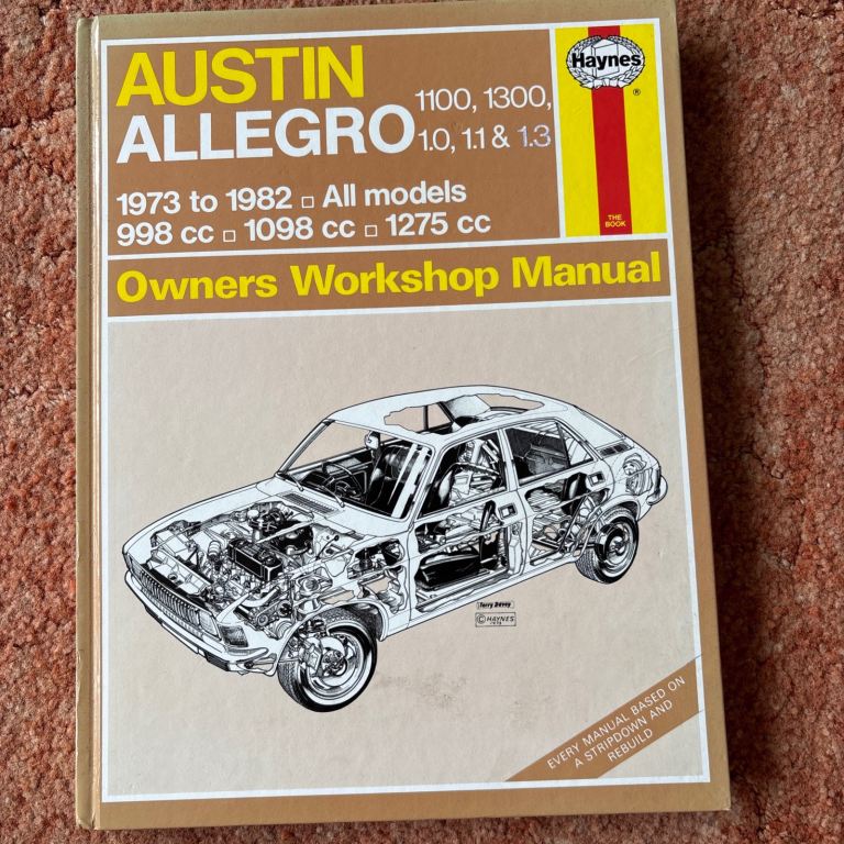 Austin Allegro Haynes Owners Workshop Manual 