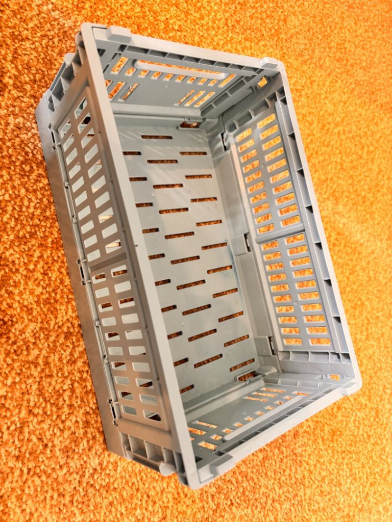 HAY Colour Crate Storage Boxes (2 pcs) + Fabric Storage Set（3pcs）-foldable