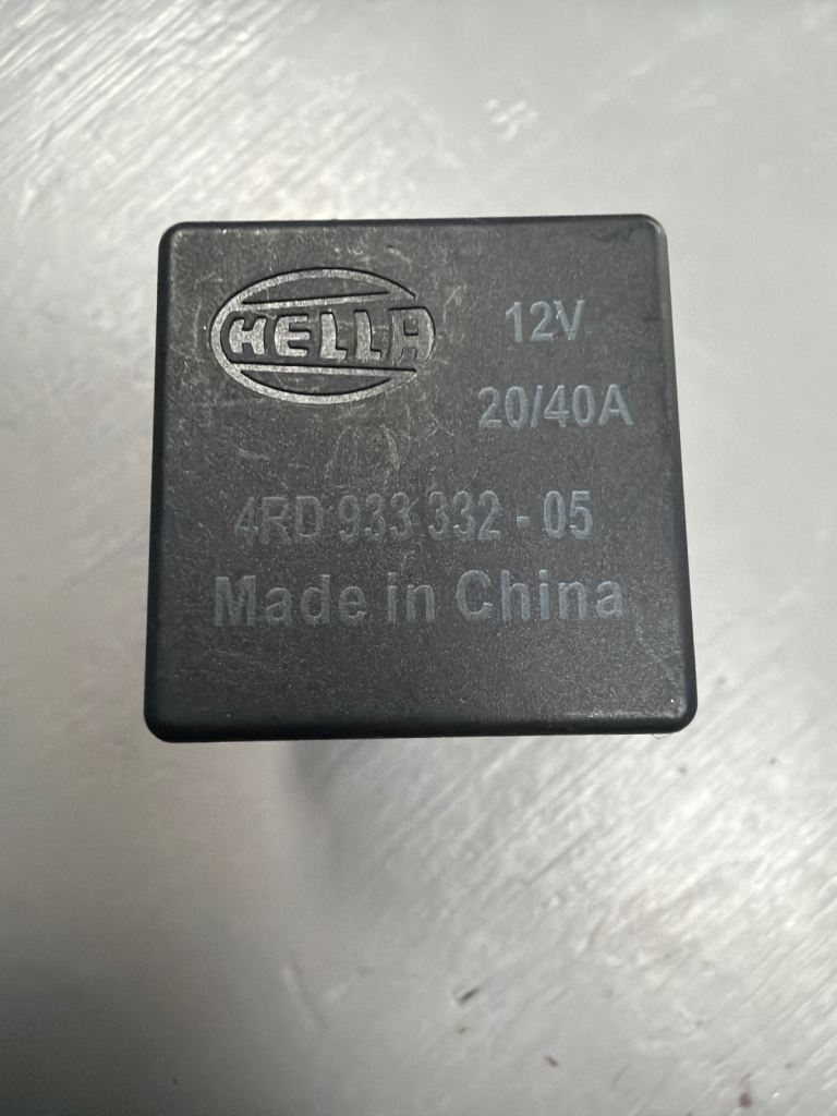 New HELLA Relay Main Current 20A 5-Pin Connector