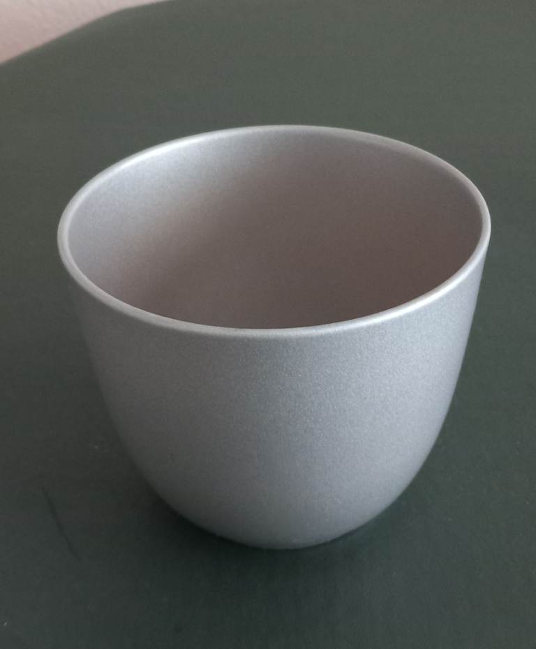 Lovely Silver Ceramic Plant Pot Holder – Made in Germany
