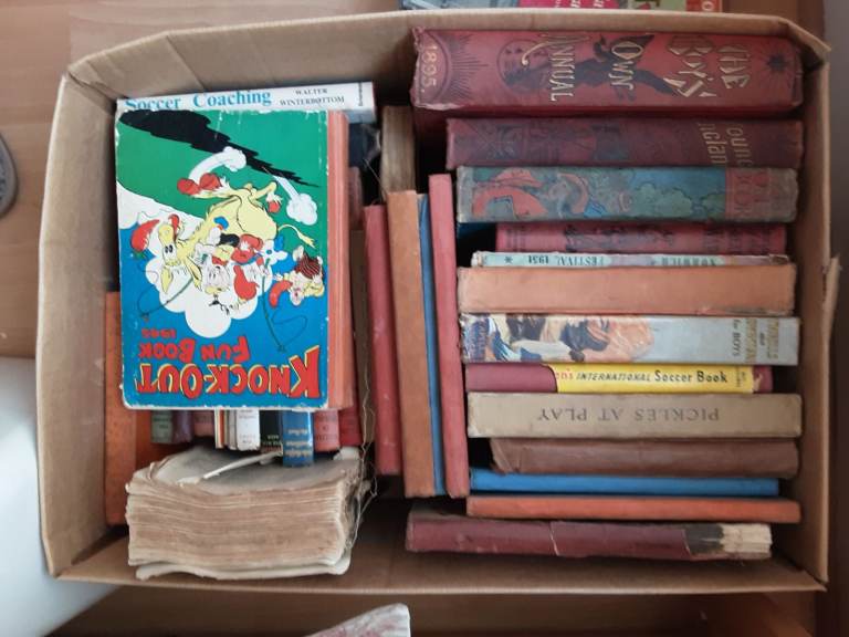 Box of old books