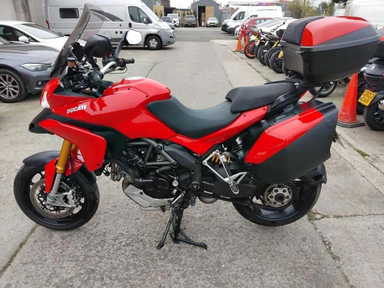 2011 11 DUCATI MULTISTRADA 1200 S TOURING TOURER LUGGAGE PANIERS ADVENTURE