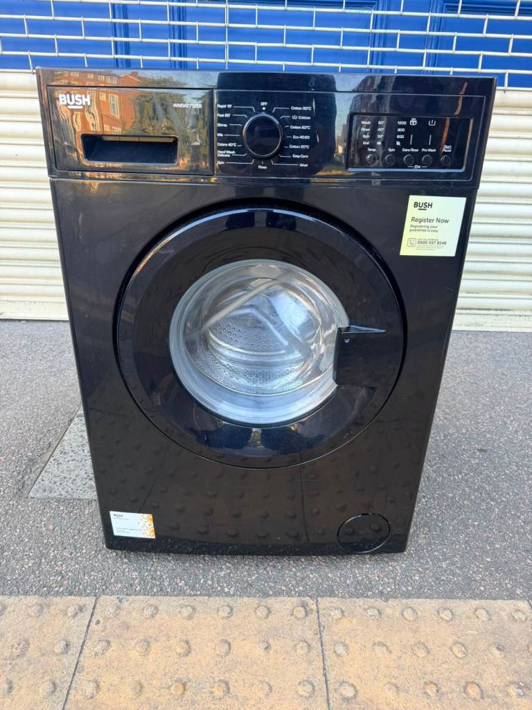 BUSH Black Washing Machine – Good Condition