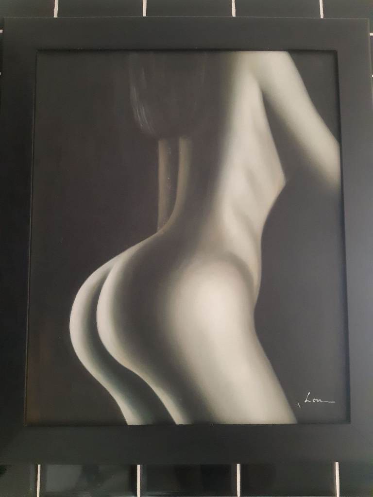 Black framed print, picture, painting,  photo 