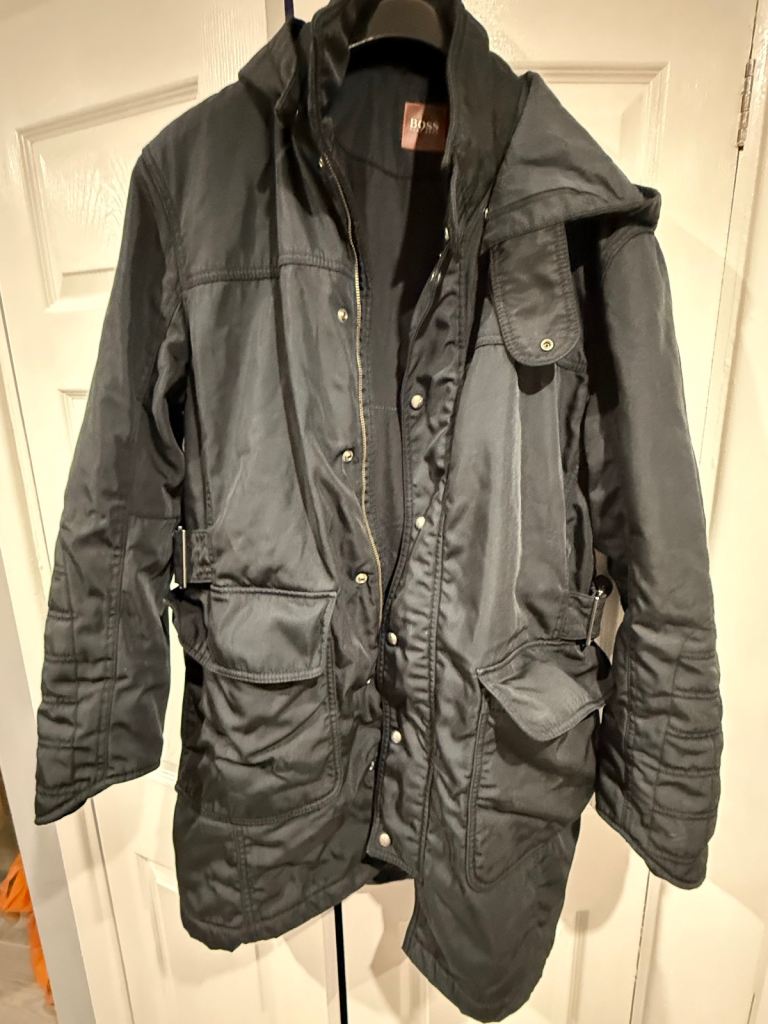 Hugo boss orange men’s winter coat large 