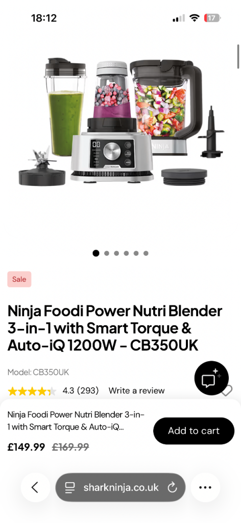 Ninja Foodi Blender 