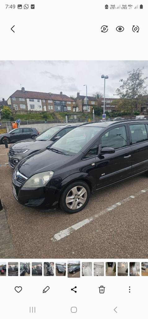 Vauxhall, ZAFIRA, MPV, 2009, Manual, 1598 (cc), 5 doors