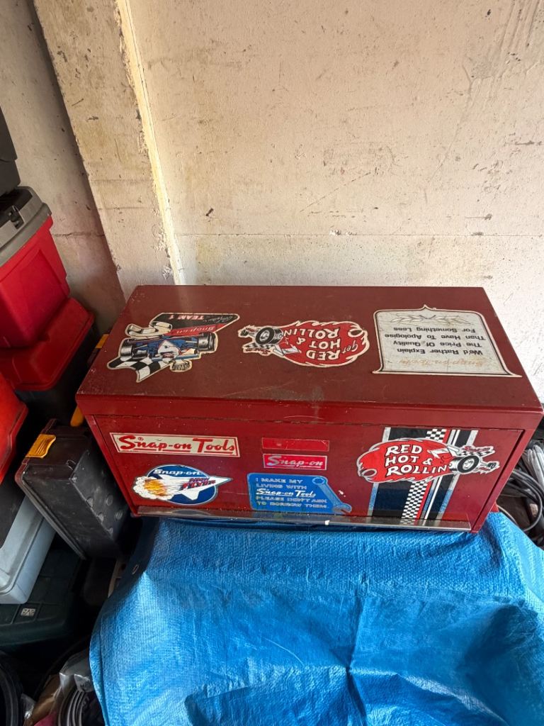 Snap-on Tool Box with Variety of Spanners and Sockets