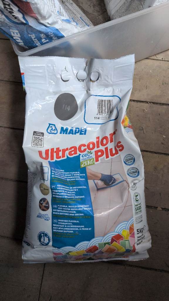 Mapei anthracite grout 