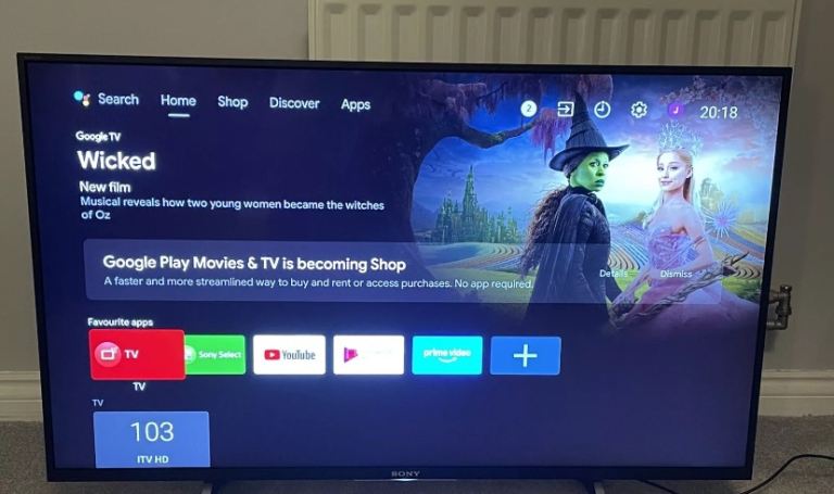 Sony 43” smart tv 4K 