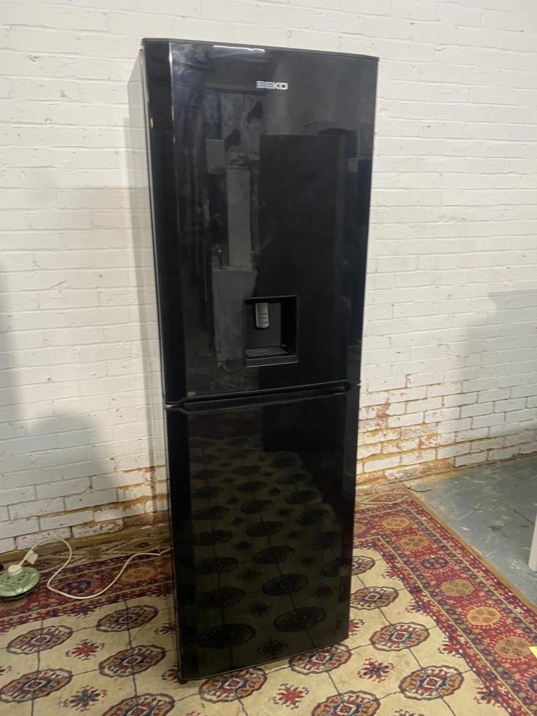 image for 🚚Tall Beko Black Fridge Freezer With Water Dispenser Frost Free Technology For Sale Works 