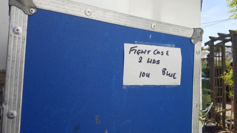 Robust Flight Case with 2 Lids – Blue, Good Condition