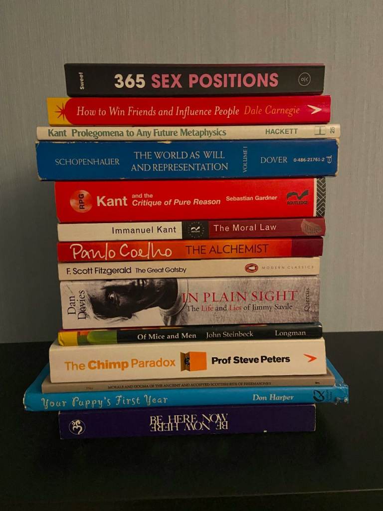 image for Books & Bookmark Napoleon Hill, Machiavelli, Dostoyevsky, Kant, Orwell, Carnegie