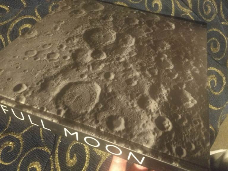 Full moon coffee table book. Stunning moon landing photography