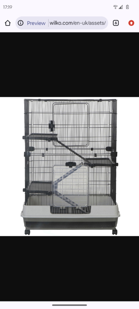 Little Friends Chatsworth 2‑Tier Small Animal Cage – Excellent Condition
