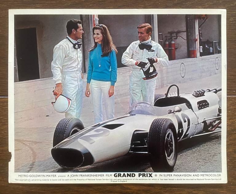 Original 1966 Cinema Lobby Card for Grand Prix Film