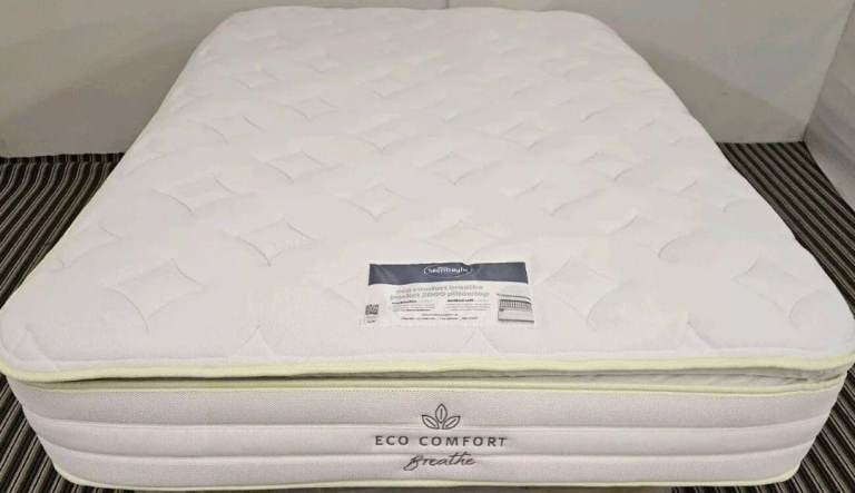 Silentnight  Eco Comfort Breathe Pocket 2000 Pillowtop Mattress, King Size (Brand New)