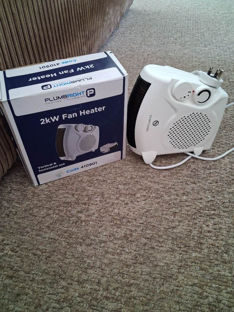 PLUMBRIGHT 2kW Fan Heater –  New, Boxed