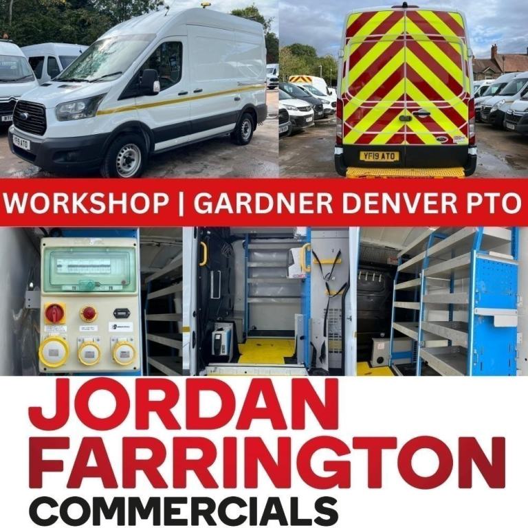 2019 FORD TRANSIT RWD MWB H3 GARDNER DENVER GENERATOR PTO WORKSHOP VAN *AIRCON*
