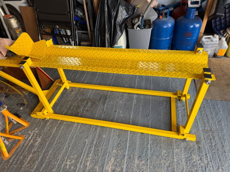 Motorcycle bike workbench