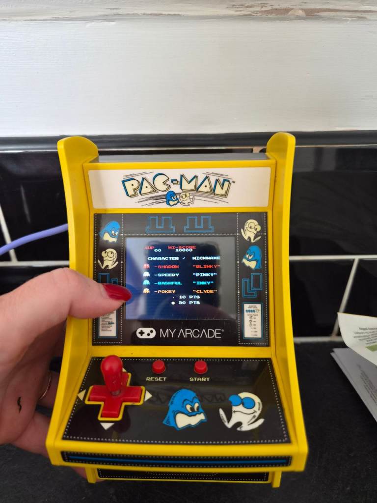 My Arcade Pac-Man Mini Arcade – Good Condition, Fully Working