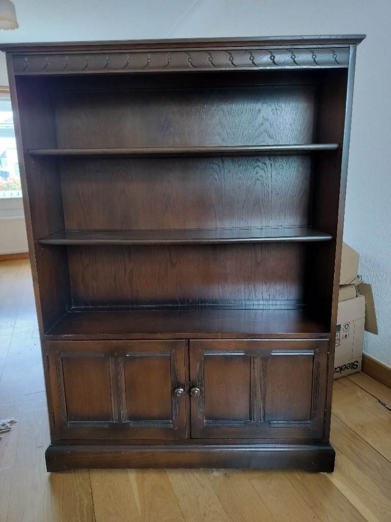 Ercol Dining Table & Bookcase 