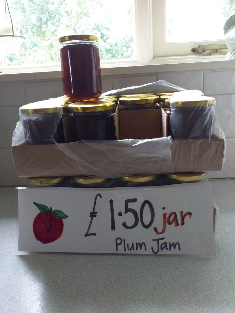 Delicious local plum jam