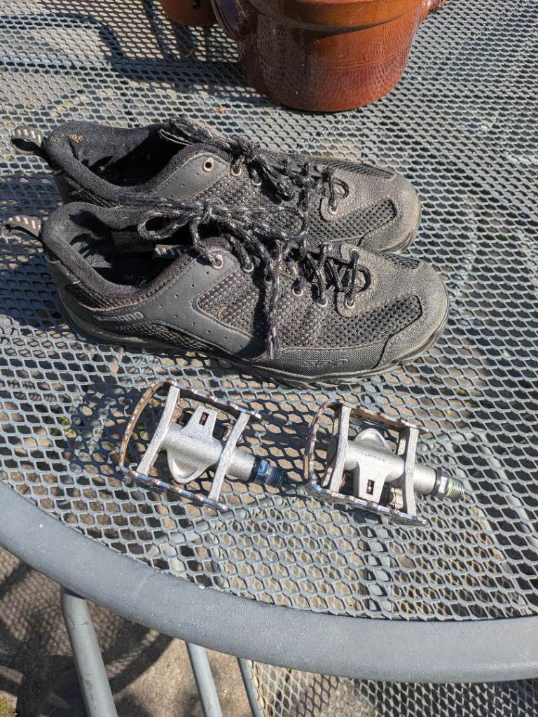 Shimano SPD trainers and pedals
