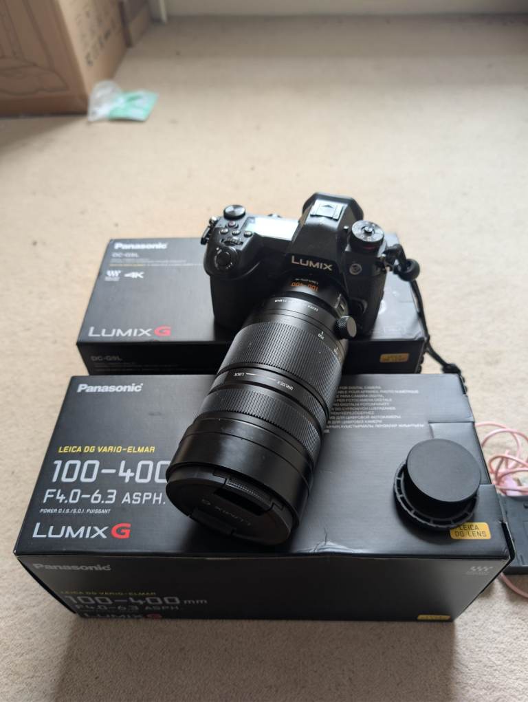 PANASONIC G9 WITH LEICA ELMARIT 100 400 F4-F6.3 LENS DIGITAL MIRRORLESS CAMERA MFT 