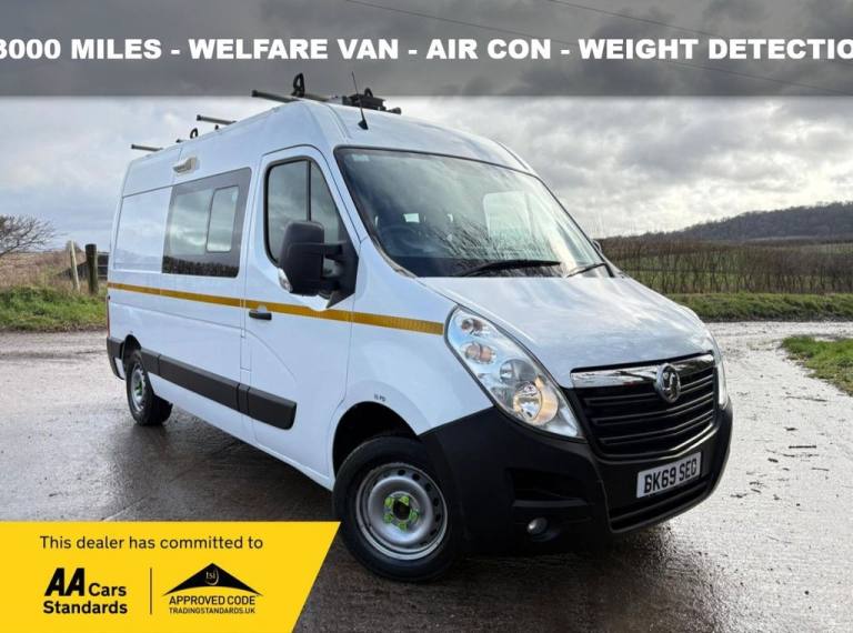 2019 69 VAUXHALL MOVANO 2.3 CDTI 3500 WELFARE UNIT DIESEL MANUAL FWD L2 H2 EURO 