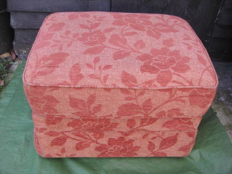 image for Large Quality Wooden Framed Backless Seat/Portmanteau with Hard Wearing Fabric on Wheels for £20.00