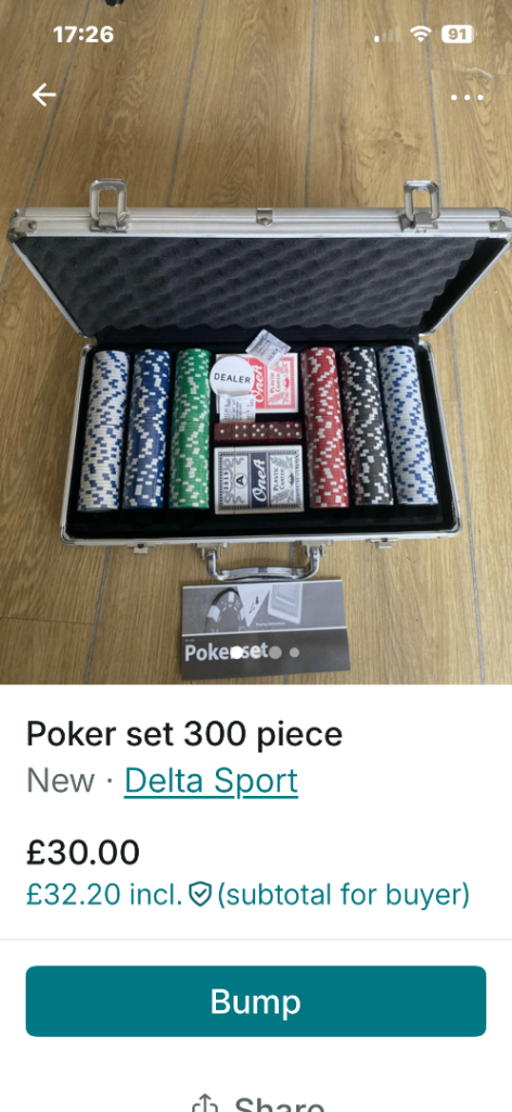 Poker set 300 piece 
