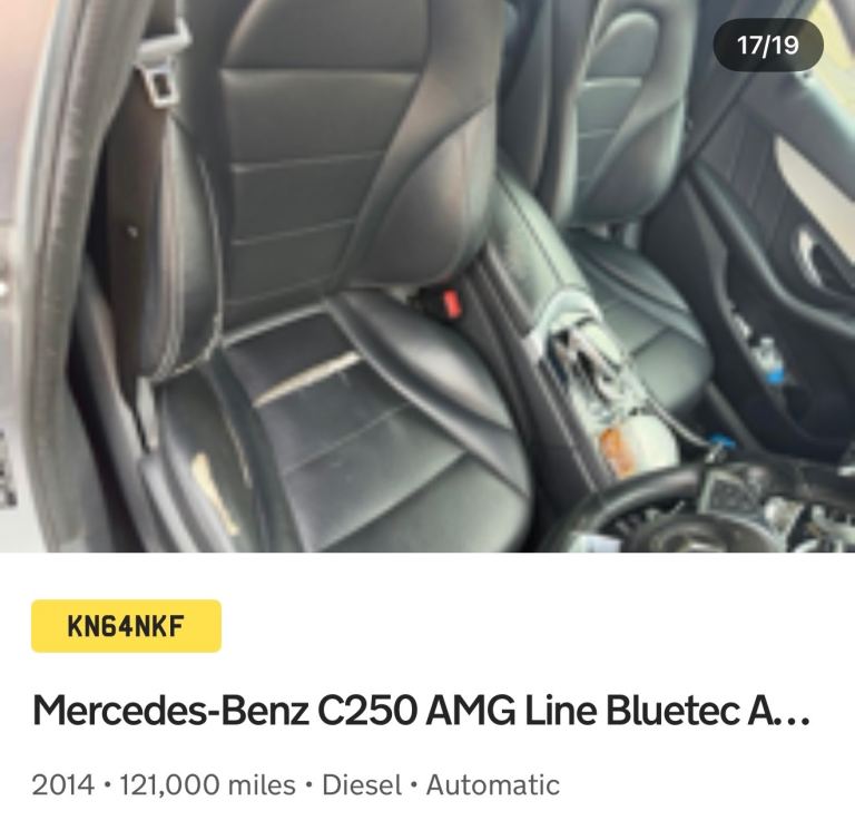 Mercedes-Benz, C CLASS, Saloon, 2014, Semi-Auto, 2143 (cc), 4 doors