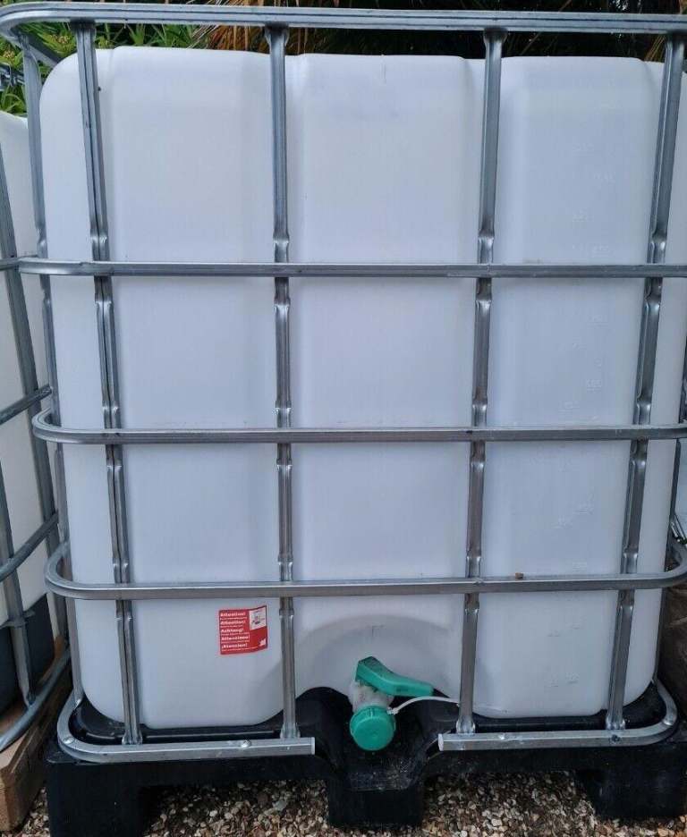 1000 Litre IBC Storage Tank, Water Butt/Bowser