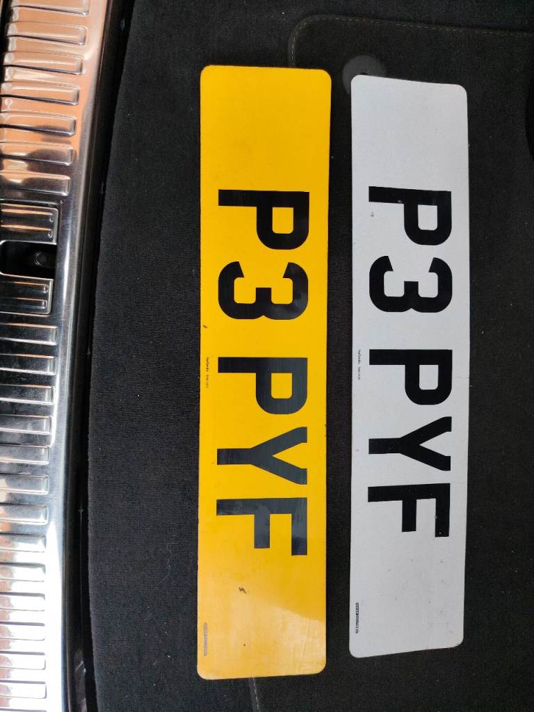 Car Private Plate For Sale ( P3PYF) 