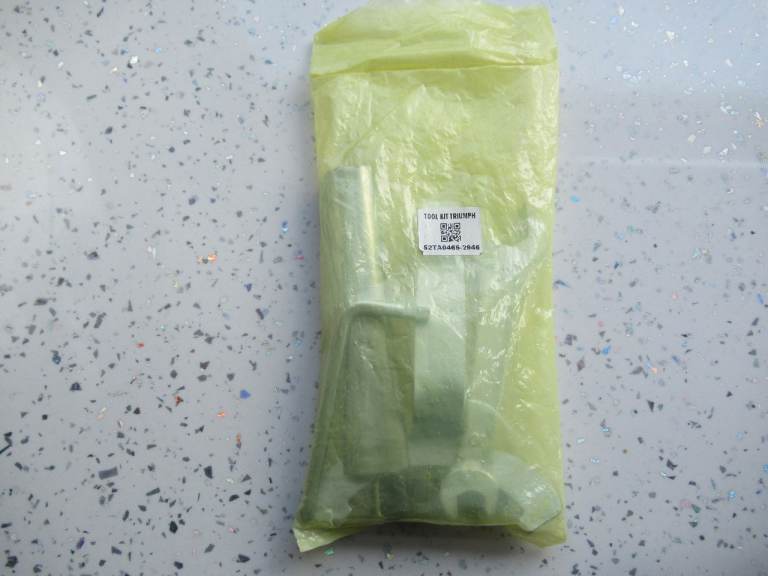 UNOPENED TRIUMPH 400X OR SPEED 400 MOTORCYCLE TOOL KIT.