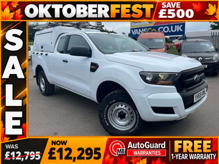 2018 Ford Ranger 2.2 TDCi XL Pickup Double Cab 4dr Diesel Manual 4WD Euro 5 (s/s) (Eco Axle) Pick...
