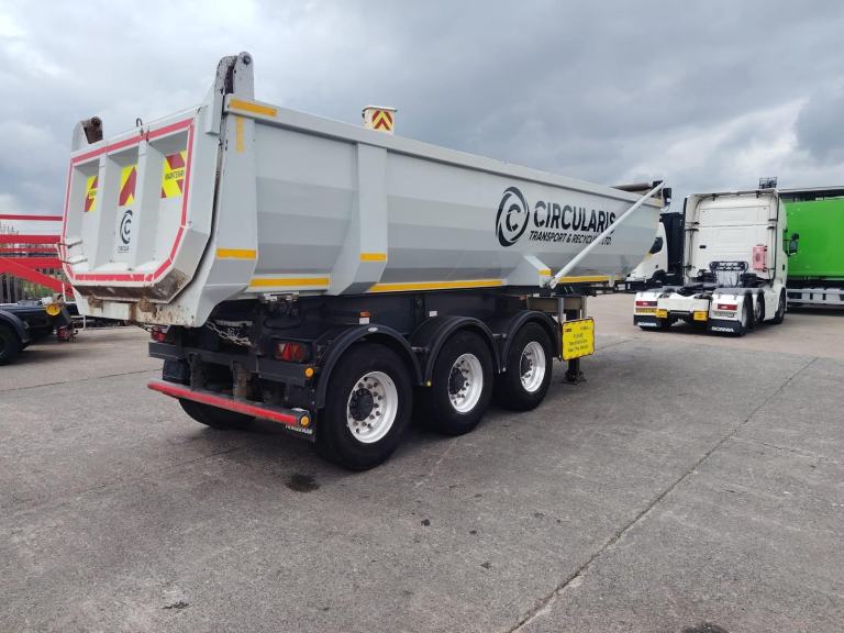 Dennison steel aggregate tipping trailer lift axle 2018 drum brakes auto cover 
